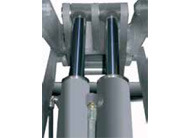 Double hydraulic system - Double volumetric cylinder under each platform